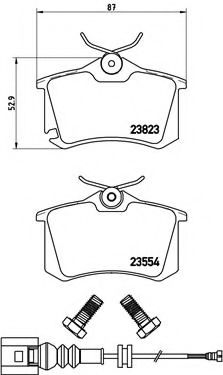 Тормозные колодки BREMBO P 85 066