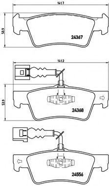 Тормозные колодки BREMBO P 85 068