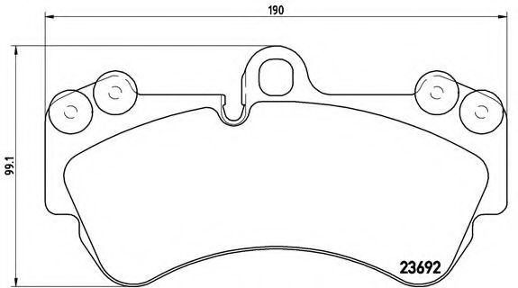 Тормозные колодки BREMBO P 85 069