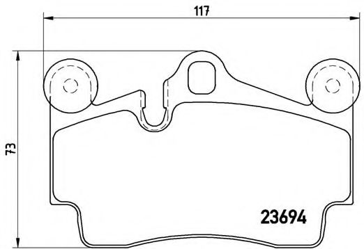 Тормозные колодки BREMBO P 85 070