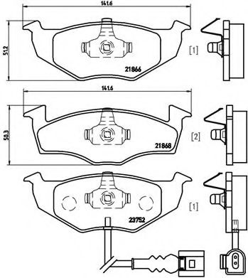 Тормозные колодки BREMBO P 85 071