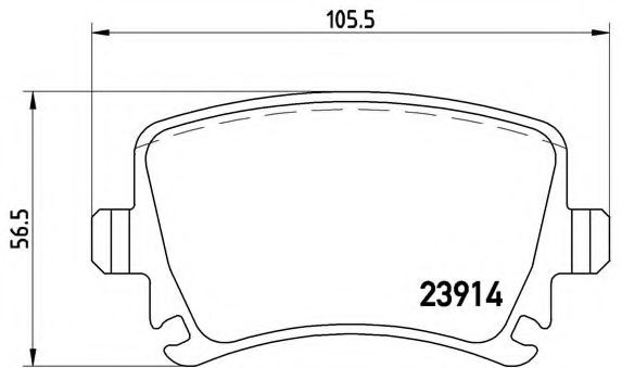 Тормозные колодки BREMBO P 85 073