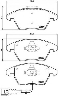 Тормозные колодки BREMBO P 85 075