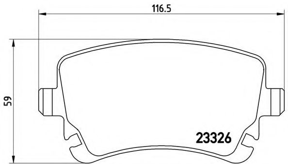 Тормозные колодки BREMBO P 85 076