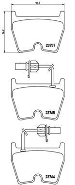 Тормозные колодки BREMBO P 85 078