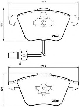Тормозные колодки BREMBO P 85 084