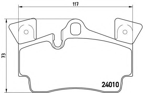 Тормозные колодки BREMBO P 85 088
