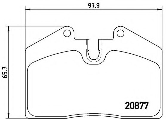 Тормозные колодки BREMBO P 85 094