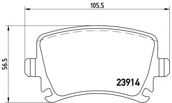 Тормозные колодки BREMBO P 85 095
