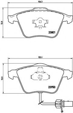 Тормозные колодки BREMBO P 85 097