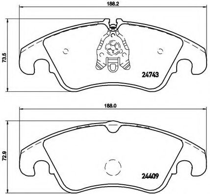 Тормозные колодки BREMBO P 85 098