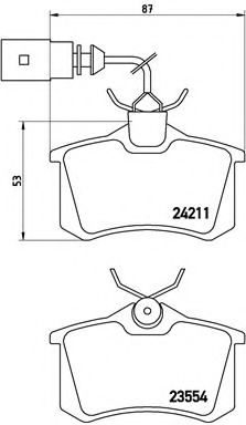 Тормозные колодки BREMBO P 85 101