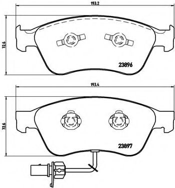Тормозные колодки BREMBO P 85 102