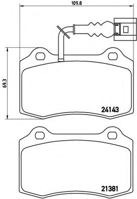 Тормозные колодки BREMBO P 85 104