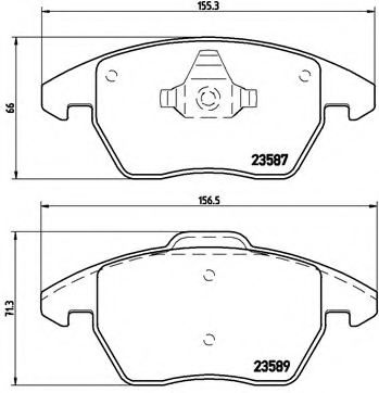 Тормозные колодки BREMBO P 85 105