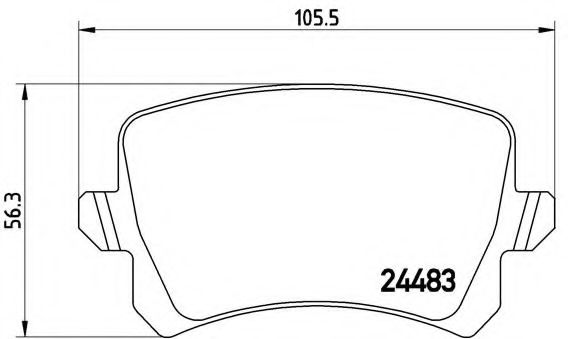 Тормозные колодки BREMBO P 85 108