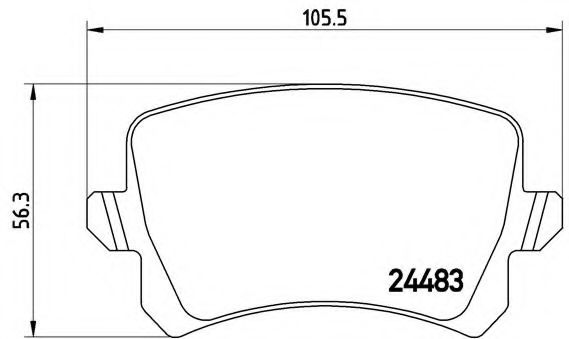 Тормозные колодки BREMBO P 85 109