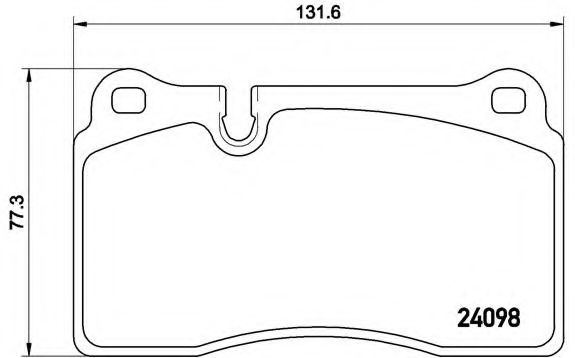 Тормозные колодки BREMBO P 85 110