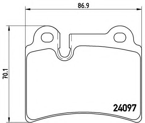 Тормозные колодки BREMBO P 85 111