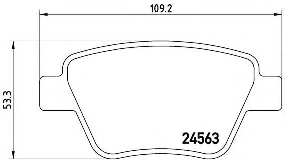 Тормозные колодки BREMBO P 85 114
