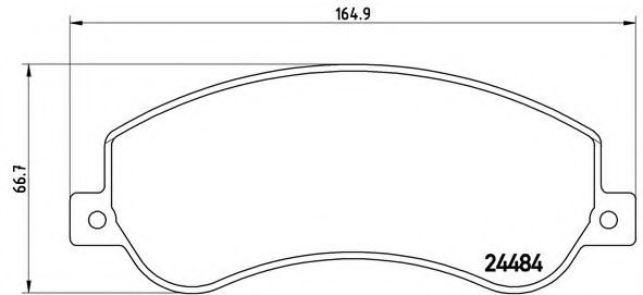 Тормозные колодки BREMBO P 85 115