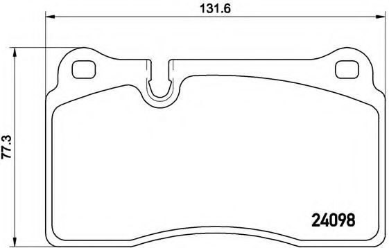 Тормозные колодки BREMBO P 85 116