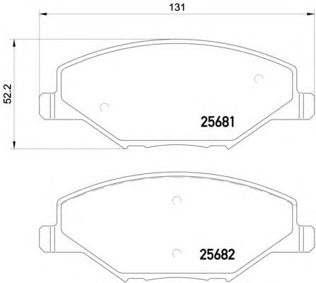 Тормозные колодки BREMBO P 85 121