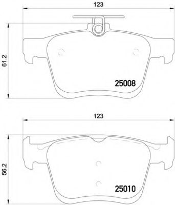 Тормозные колодки BREMBO P 85 125