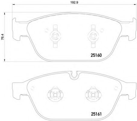 Тормозные колодки BREMBO P 85 128