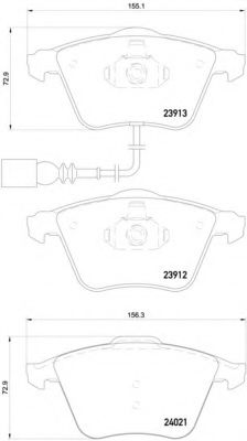 Тормозные колодки BREMBO P 85 129