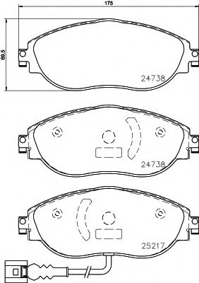 Тормозные колодки BREMBO P 85 144