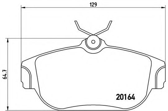 Тормозные колодки BREMBO P 86 007