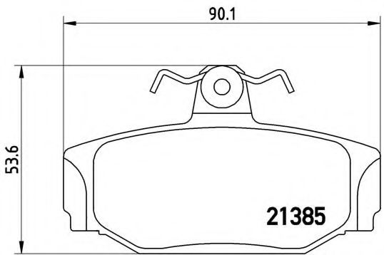 Тормозные колодки BREMBO P 86 009