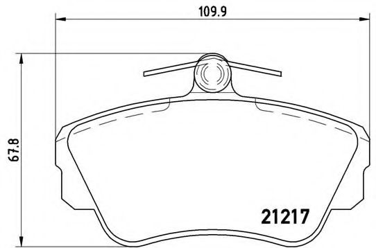 Тормозные колодки BREMBO P 86 010