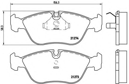 Тормозные колодки BREMBO P 86 013