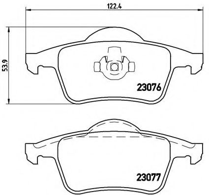 Тормозные колодки BREMBO P 86 014