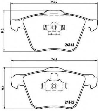 Тормозные колодки BREMBO P 86 018
