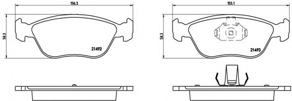 Тормозные колодки BREMBO P 86 024