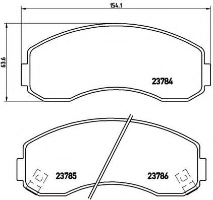Тормозные колодки BREMBO P 99 003