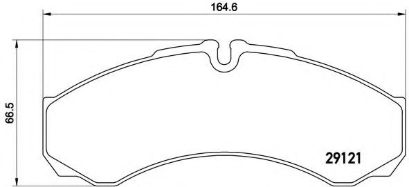 Тормозные колодки BREMBO P A6 017