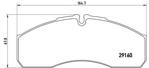 Тормозные колодки BREMBO P A6 022