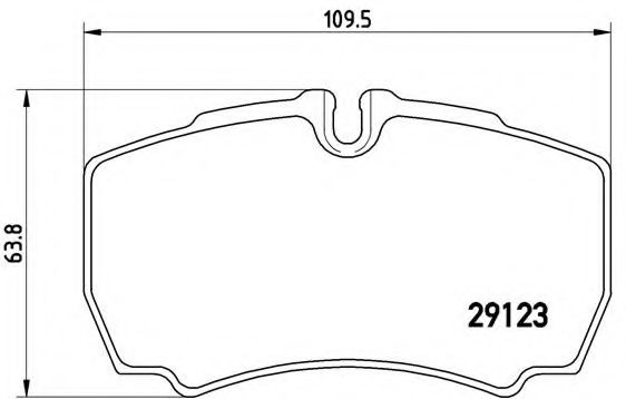 Тормозные колодки BREMBO P A6 023