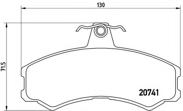 Тормозные колодки BREMBO P A6 024