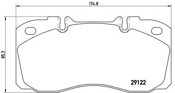 Тормозные колодки BREMBO P A6 025