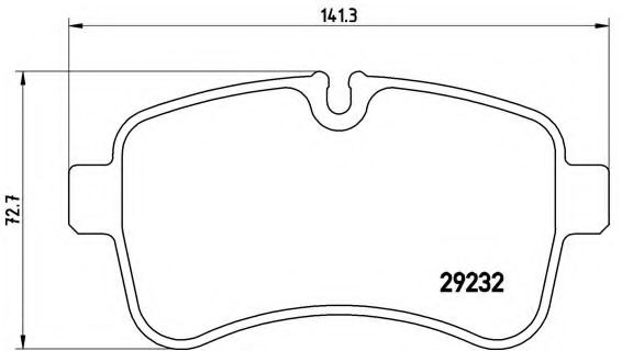 Тормозные колодки BREMBO P A6 027
