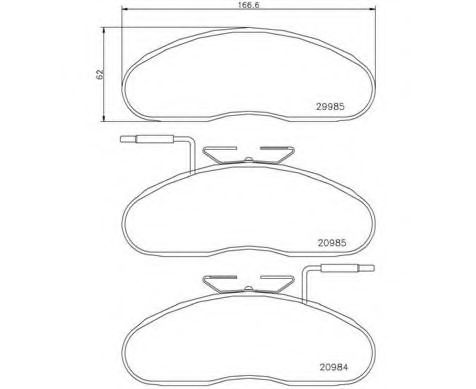 Тормозные колодки BREMBO P B7 002
