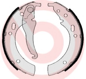 Тормозные колодки барабанные BREMBO S 06 501