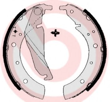 Тормозные колодки барабанные BREMBO S 06 502