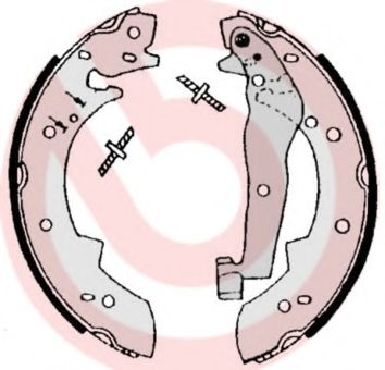 Тормозные колодки барабанные BREMBO S 06 504