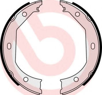 Тормозные колодки барабанные BREMBO S 06 509